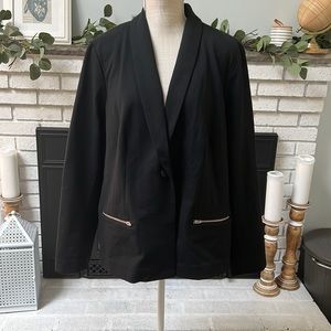 J. Jill Blazer Black Stretchy XL NWT